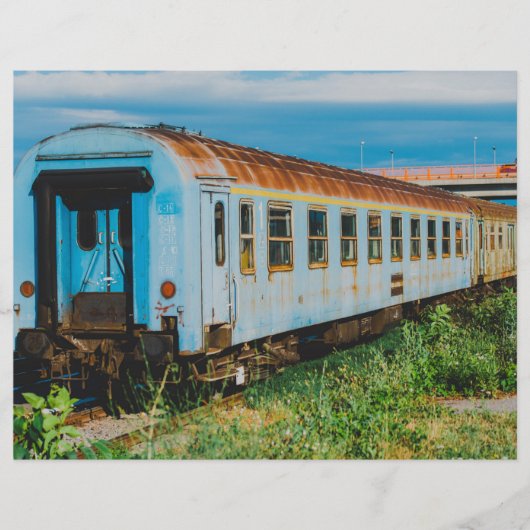 Oude trein flyer (Voorkant)