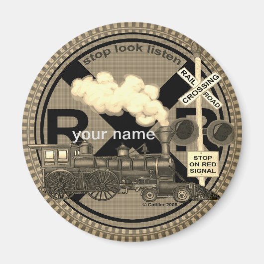 Oude trein magneet (Voorkant)