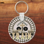 Oude Trein  Sleutelhanger (Voorkant)