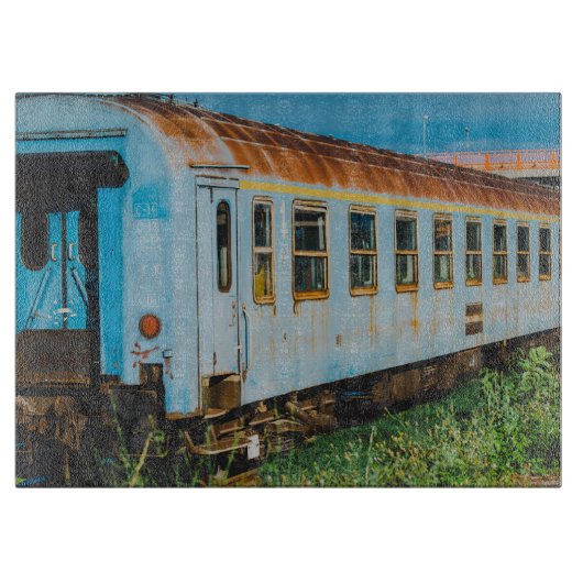 Oude trein snijplank (Voorkant)