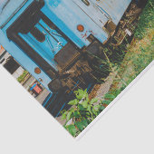 Oude trein tissuepapier (Detail)