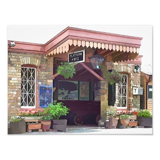 OUDE TREINSTATION FOTO AFDRUK (Voorkant)