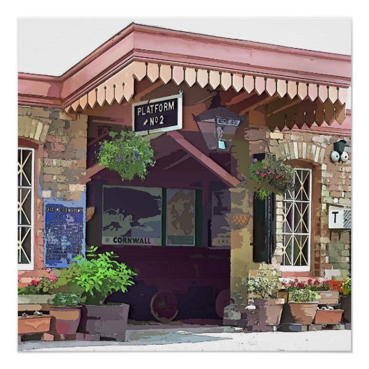 OUDE TREINSTATION PERFECT POSTER (Voorkant)