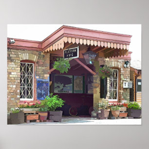 OUDE TREINSTATION POSTER