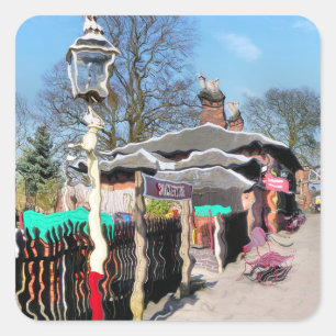 OUDE TREINSTATION VIERKANTE STICKER