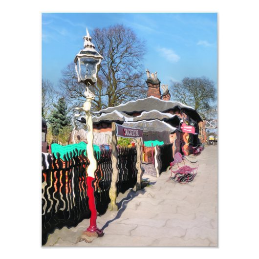 OUDE TREINSTATIONS FOTO AFDRUK (Voorkant)