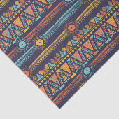 Oude tribale patroon met zon, Natuur elementen Tissuepapier (Detail)