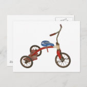 Oude trifiets briefkaart (Voorkant / Achterkant)