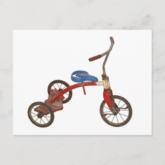 Oude trifiets briefkaart (Voorkant)