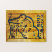 Oude trouwe klok. legpuzzel (Horizontaal)