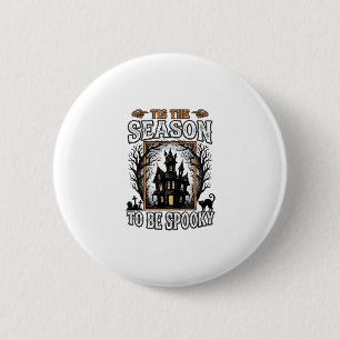 Oude Trouwe Seizoen Geest Huis Halloween Desi Ronde Button 5,7 Cm
