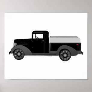 Oude Truck Kinderen Decoratie Print Poster