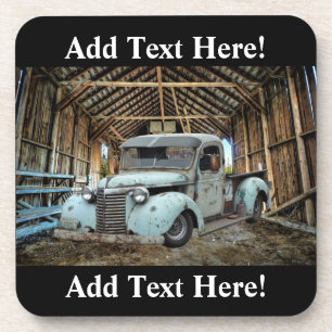 Oude Truck Rustieke Schuur Drinkonderlegger Bier Onderzetter