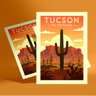 Oude Tucson Briefkaart
