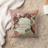 Oude Tuin  Bloemen Tulp Roos Hellebore Kussen (Deken)