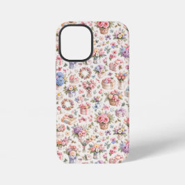 Oude Tuin Bloempatroon | Romantische Rozen iPhone 12 Mini Hoesje