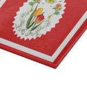 Oude Tulp Rode Snijplank (Hoek)