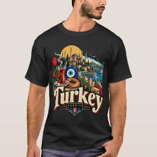 Oude Turkije Reis Kunst Landmark T-shirt
