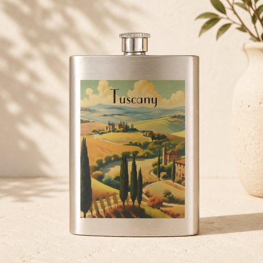 Oude Tuscane Platteland Aangepaste Tekst Flacon