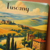 Oude Tuscane Platteland Aangepaste Tekst Magneet