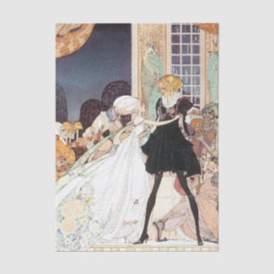 Oude Twaalf Dansende Prinsessen van Kay Nielsen Tissuepapier