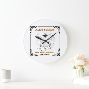 Oude Tweelingen Zodiac tarotkaartposter Grote Klok