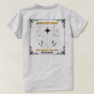 Oude Tweelingen Zodiac tarotkaartposter T-shirt