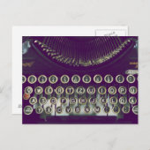 Oude typemachine briefkaart (Voorkant / Achterkant)