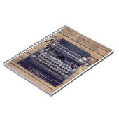 Oude typemachine notitieboek (Linkerzijde)