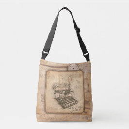 Oude Typewriter. Auteur / Schrijver Gift Crossbody Tas