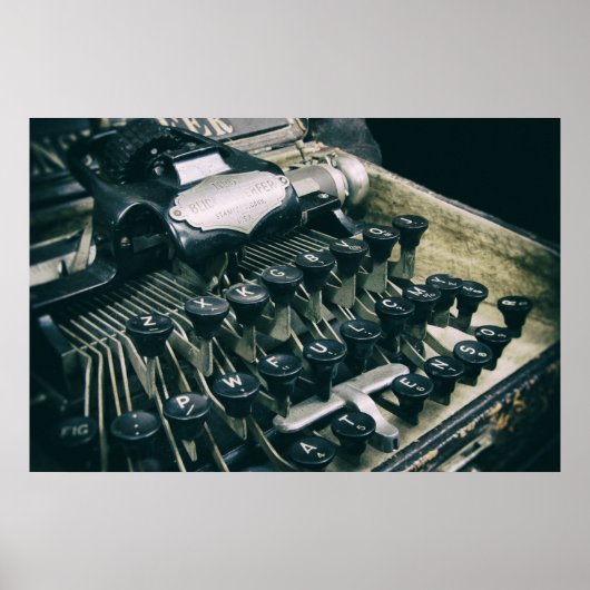 OUDE TYPEWRITER POSTER (Voorkant)