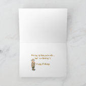 Oude Typewriter voor verjaardag Kaart (Binnen)