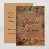 Oude uitnodiging met slot en sleutels (Voorkant / Achterkant)