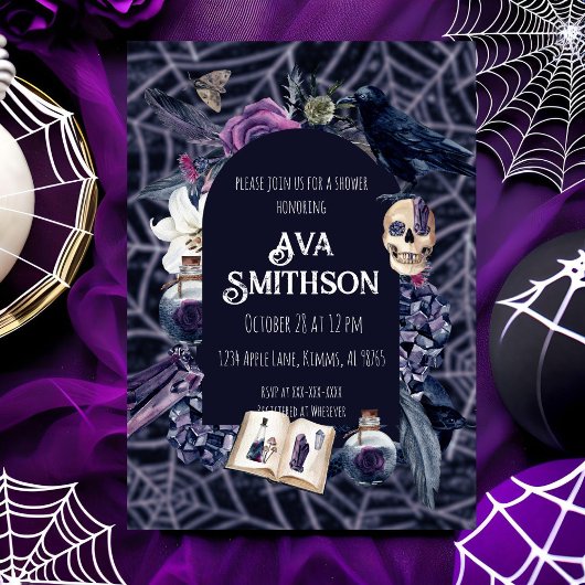 Oude uitnodiging voor een Goth-bruisbad