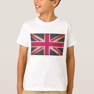 Oude Uniefanaat in roze vlag Kinder Tee Shirt