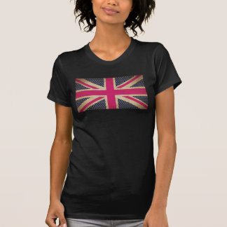 Oude Uniefanaat in roze vlag Tee Shirt