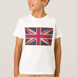Oude Unieschrift in roze Kinderen T-shirt