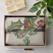 Oude Vader Kerstmis, Holly & Muziek Decoupage Tissuepapier (Geschenk)