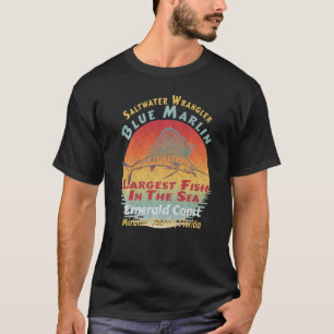 Oude vakantie Florida Mooie Marlijn Vissen T-shirt