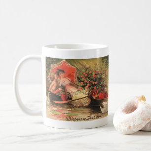 Oude Valentijnsdag cherubijn met harten uit het Vi Koffiemok