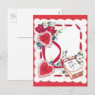 Oude Valentijnsdag Love Hearts, Voor Mijn Leraar Feestdagenkaart