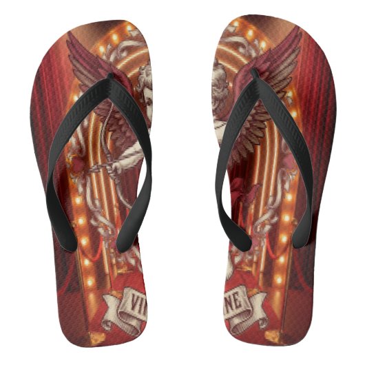 Oude Valentijnsdag Teenslippers (Voetbed)