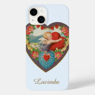 Oude Valentijnsdag, Victoriaanse cherubijnen harte Case-Mate iPhone 14 Hoesje