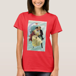 Oude Valentijnsdag Victoriaanse Liefde en Romantie T-shirt