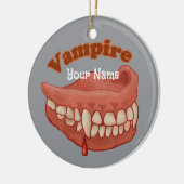 Oude Vampiertanden Keramisch Ornament (Links)