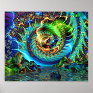 Oude Veerrivier - Poster