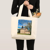 Oude Veldpunt Vuurtoren New York Grote Canvas tas (Voorkant (product))