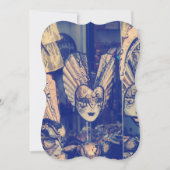 Oude Venetiaans Carnavalsmasker Uitnodiging (Voorkant)