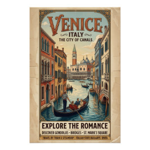 Oude Venetië Italië Reisposter Perfect Poster