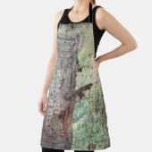 Oude verfde roestdeur schort (Insitu)